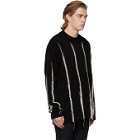 Ann Demeulemeester Black and White Kuprin Stripes Sweater