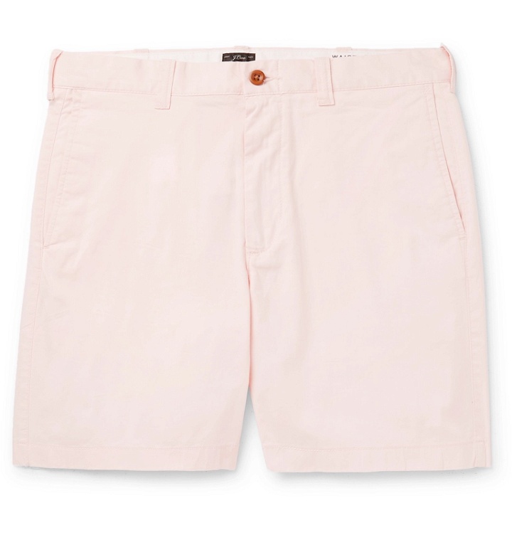 Photo: J.Crew - Slim-Fit Cotton-Blend Twill Shorts - Pink