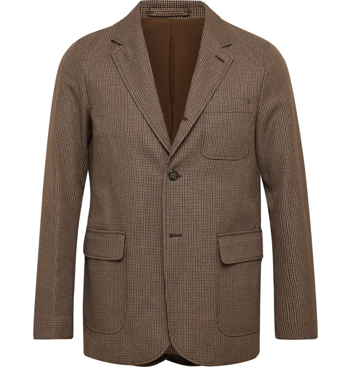 Photo: Beams Plus - Puppytooth Tweed Suit Jacket - Brown