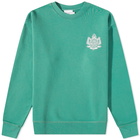 Maison Kitsuné Men's Crest Sweat in Tropical Green