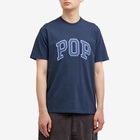 Pop Trading Company Men's Arch Logo T-Shirt in Navy