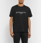 Givenchy - Logo-Embellished Cotton-Jersey T-Shirt - Black