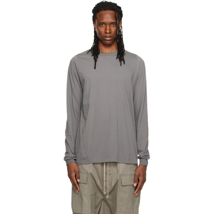 Photo: Rick Owens Gray Tower Short Crewneck LS T-shirt