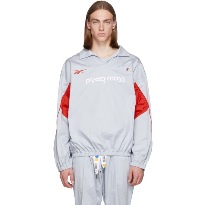 Photo: Reebok by Pyer Moss Grey Vector Pullover Jacket
