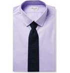 CHARVET - Checked Cotton-Poplin Shirt - Purple