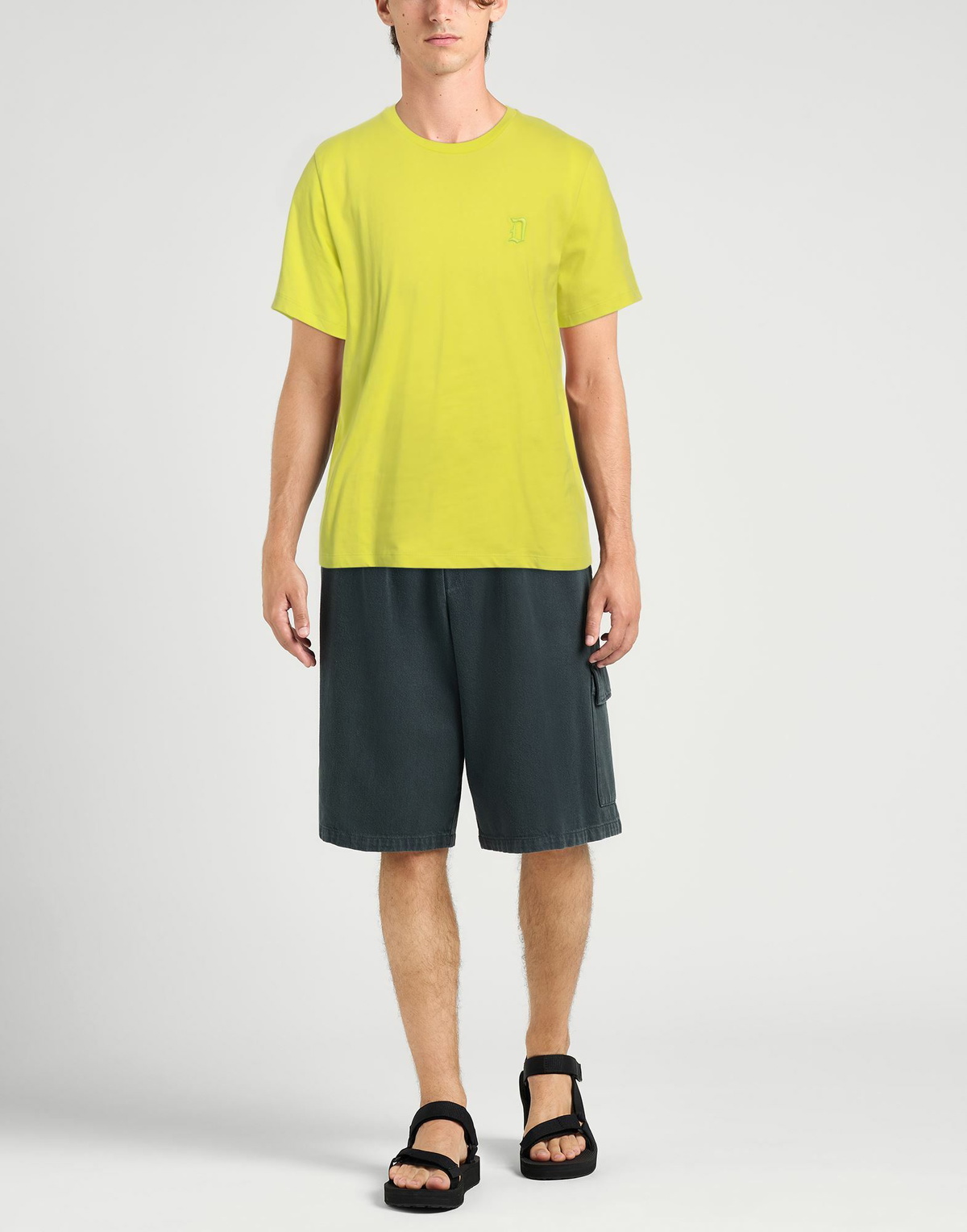 Dondup Mens T-shirt Lime in Green