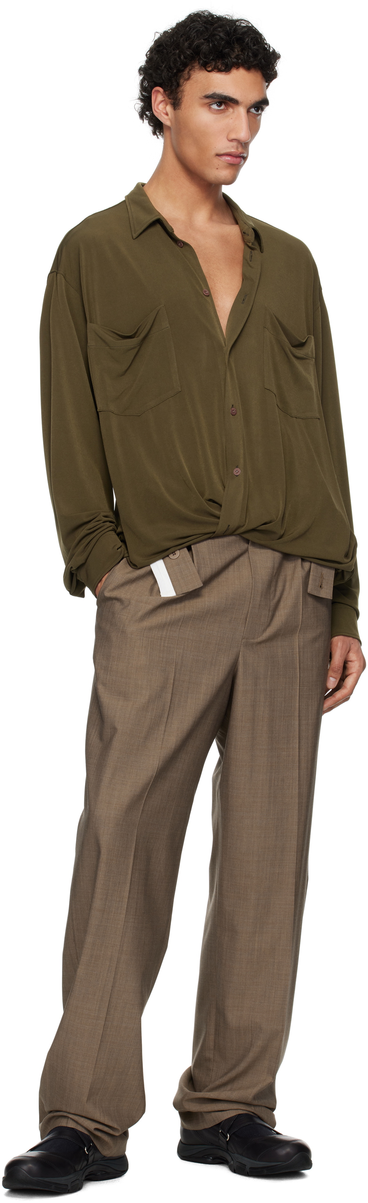 Magliano Khaki Knotted Shirt