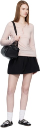 OPEN YY Black Wire Miniskirt