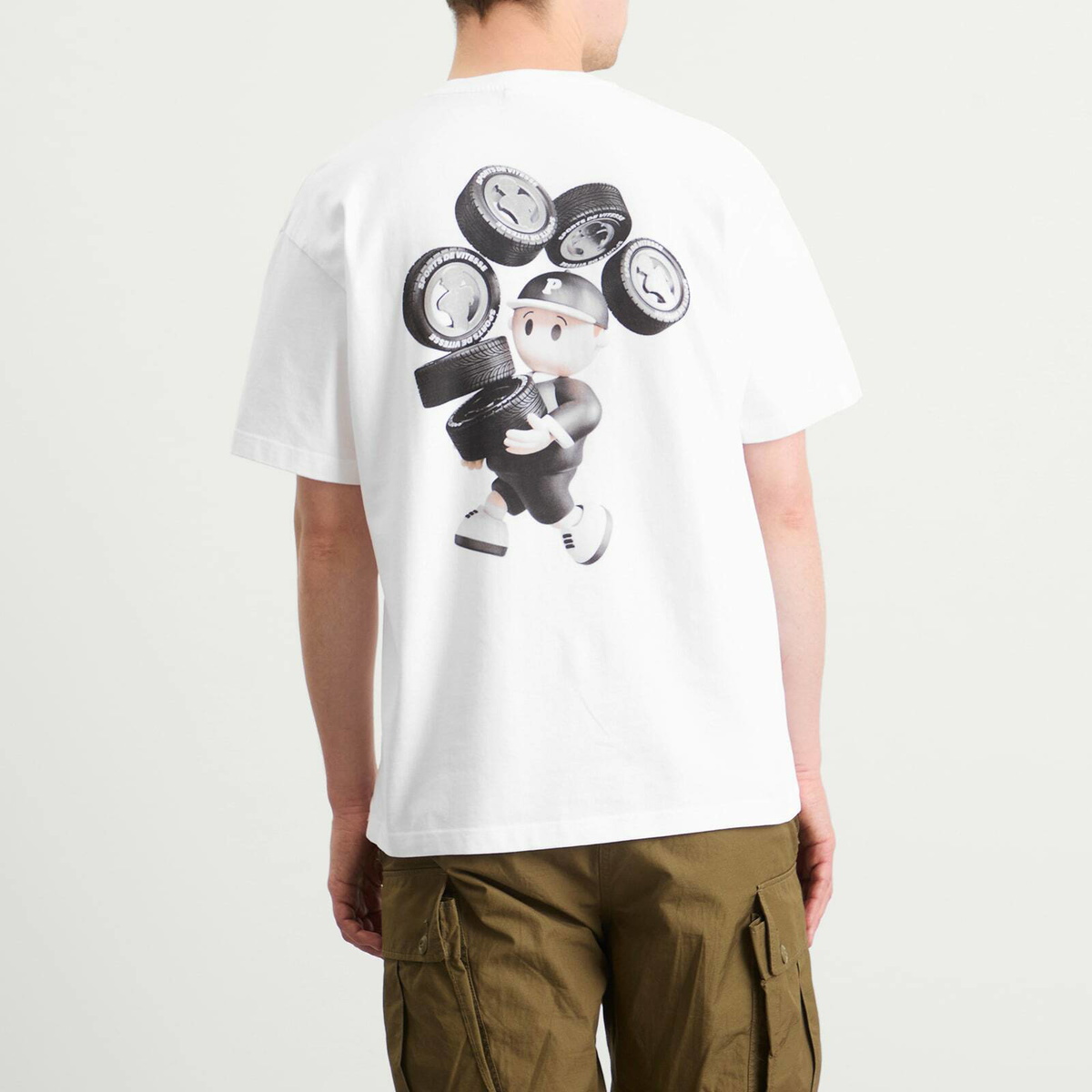 Pawa Speed Sports Men's Pawa Autos T-Shirt in White