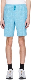 Marine Serre Blue Moon Sponge Shorts