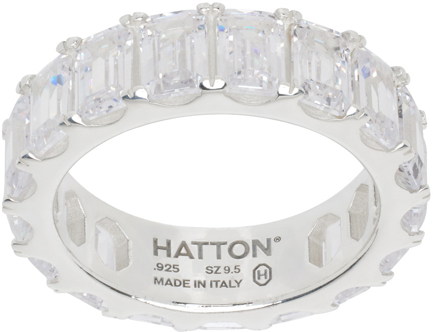 Hatton Labs Silver Octagon Eternity Ring
