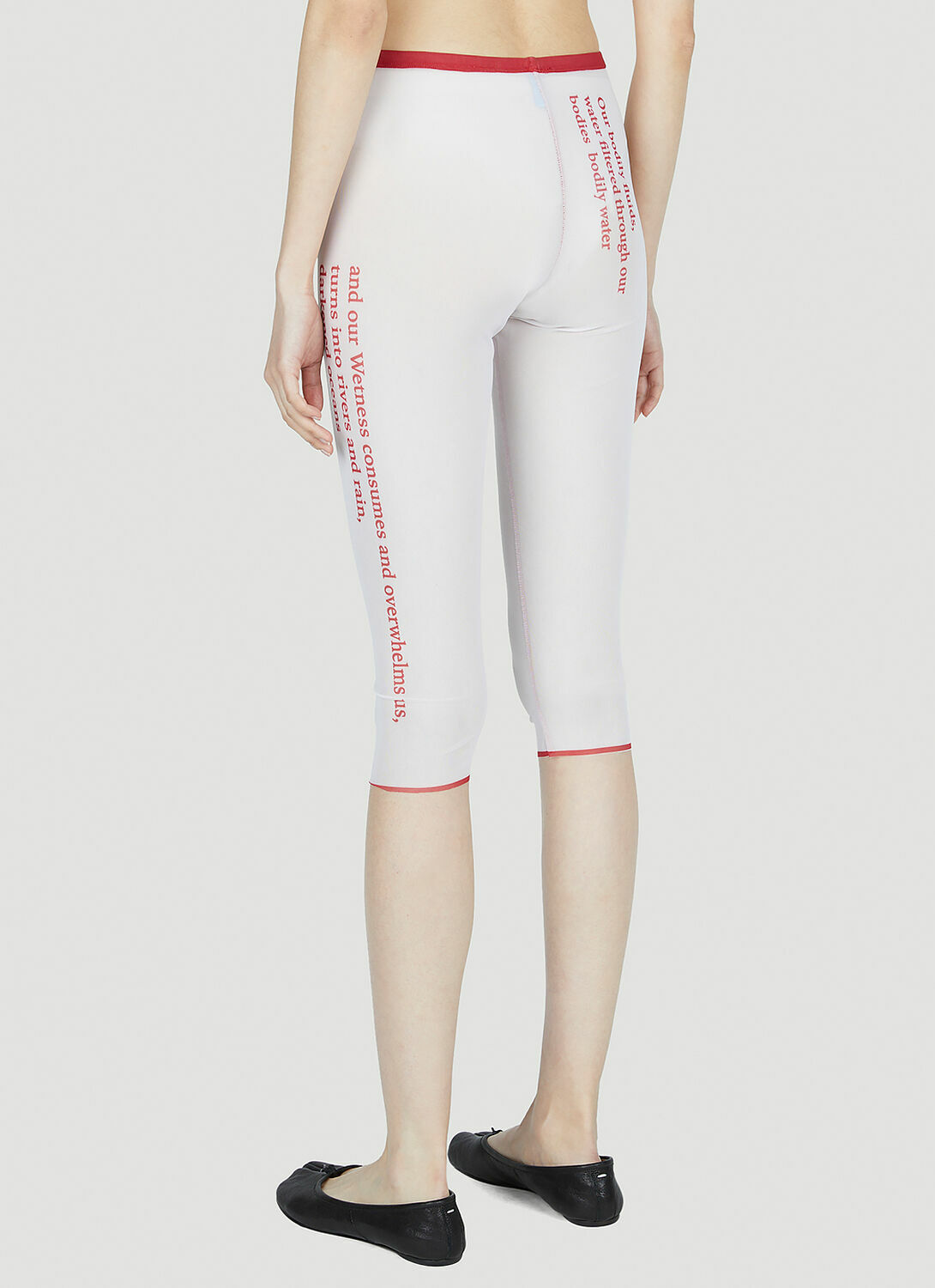 DI PETSA Wet Script Biker Shorts