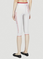 DI PETSA Wet Script Biker Shorts