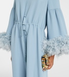 Valentino Cady Couture feather-trimmed gown