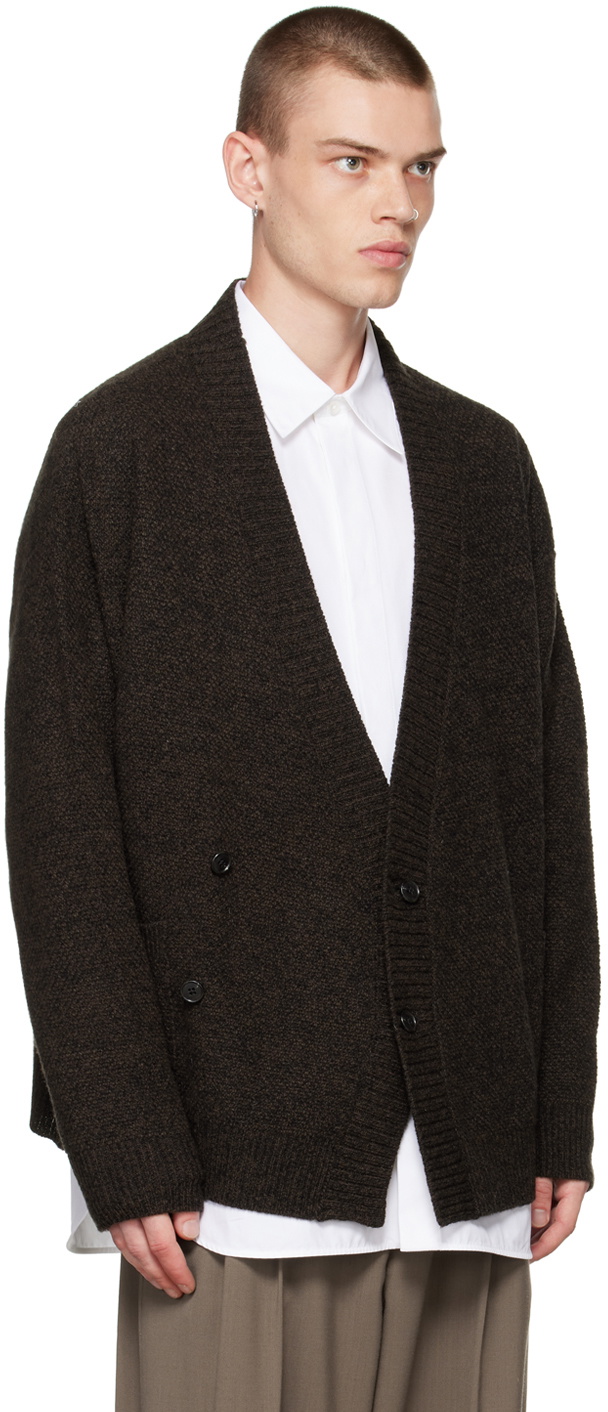 meanswhile Brown Double-Breasted Cardigan