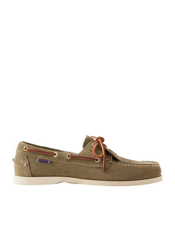 Photo: Sebago - Portland Artisan Suede Boat Shoes - Green