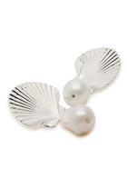 Eliou Scallop Silver-plated Drop Earrings - One Size