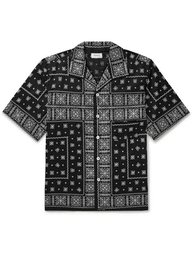 Photo: THE REAL MCCOY'S - Bandana-Print Cotton Shirt - Black