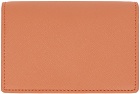Vivienne Westwood Orange Saffiano Business Card Holder