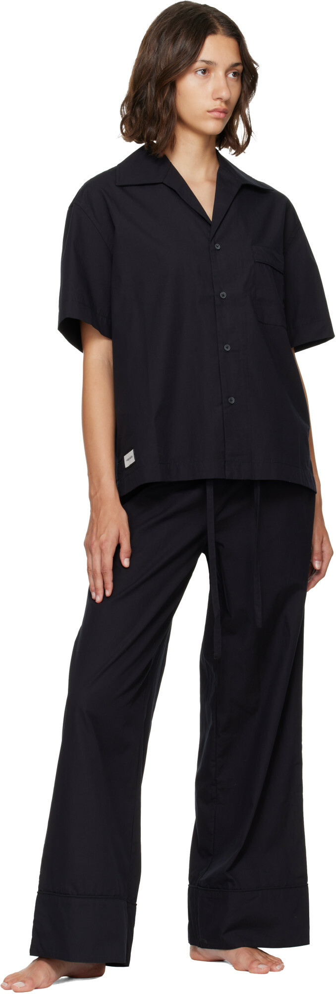 Entire Studios Black S/S Pyjama Shirt