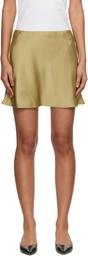 Dunst Yellow Satin Mini Skort