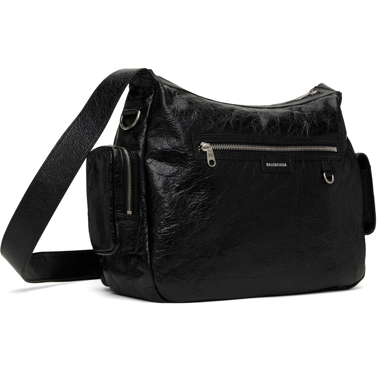 Balenciaga Black Superbusy Messenger Bag
