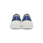 Paul Smith White and Blue Levon Sneakers