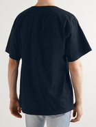 Rhude - Logo-Print Cotton-Jersey T-Shirt - Black