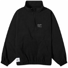 WTAPS Men's 33 Quarter Zip Fleece in Black