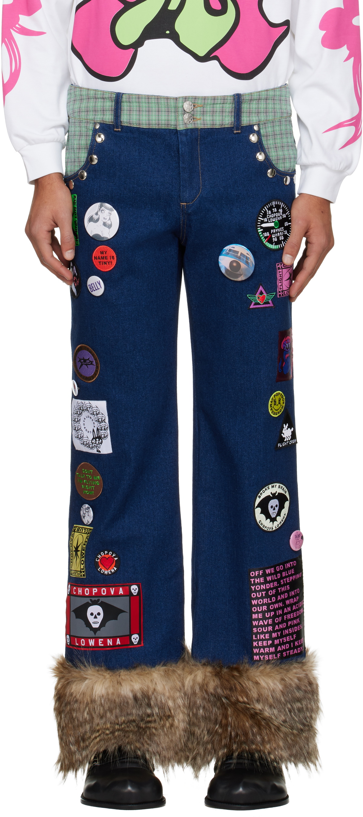 Chopova Lowena Blue Kram Jeans