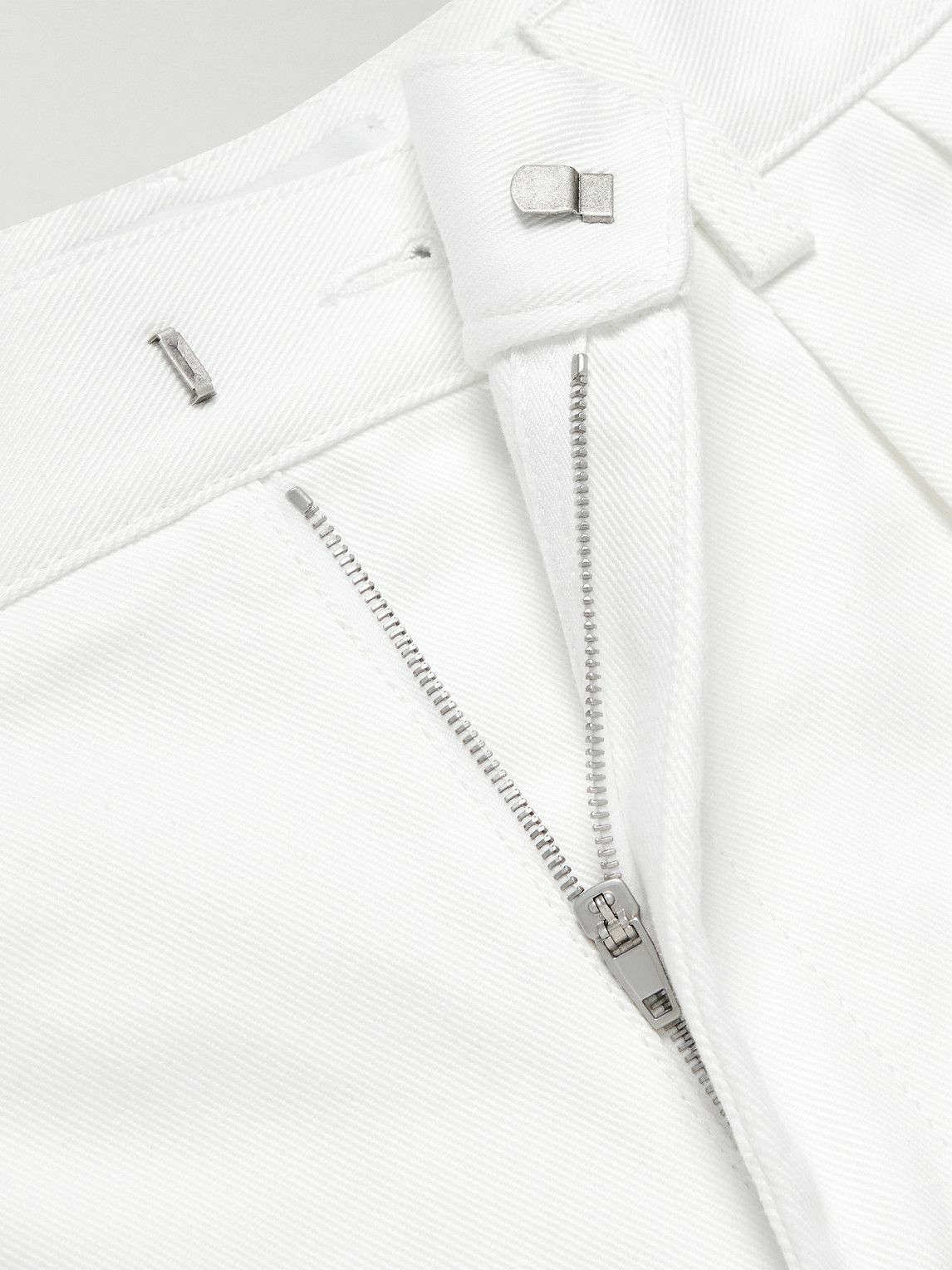 LOEWE - Straight-Leg Pleated Jeans - White