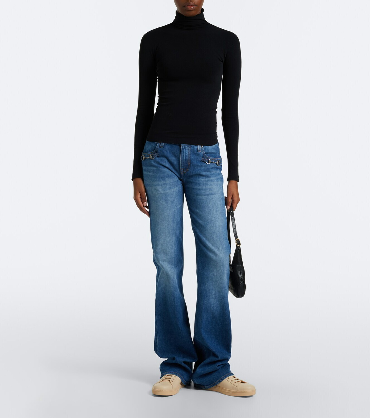 Gucci Ace Web Stripe leather sneakers