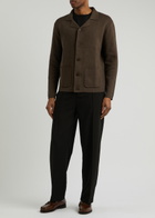Wax London Wightman Cotton-blend Cardigan Brown