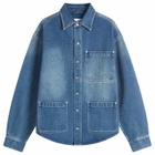 House Of Sunny Women's Take a Trip Denim Shirt in Blue Wash