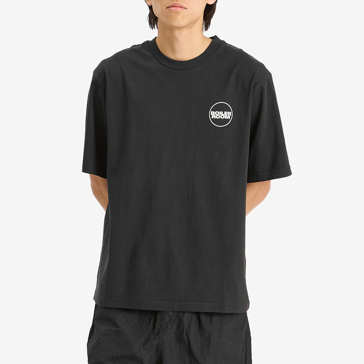 Boiler Room Men's Cracked Logo T-Shirt in Black