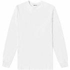 Auralee Men's Long Sleeve Seamless T-Shirt in White