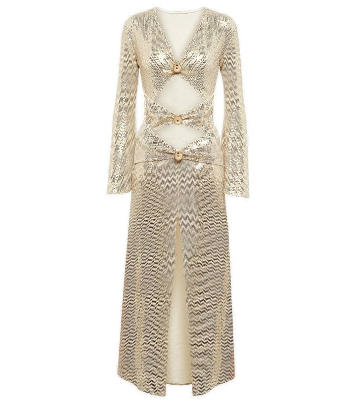 Photo: Dodo Bar Or Fergie cutout jersey maxi dress