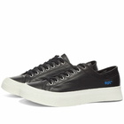 East Pacific Trade Men's Dive Leather Sneakers in Black