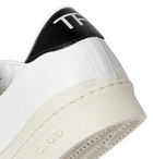 TOM FORD - Bannister Panelled Faux Leather Sneakers - White