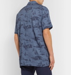 Onia - Vacation Camp-Collar Printed Woven Shirt - Navy