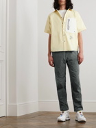 And Wander - Maison Kitsuné Straight-Leg Belted Nylon-Ripstop Trousers - Gray