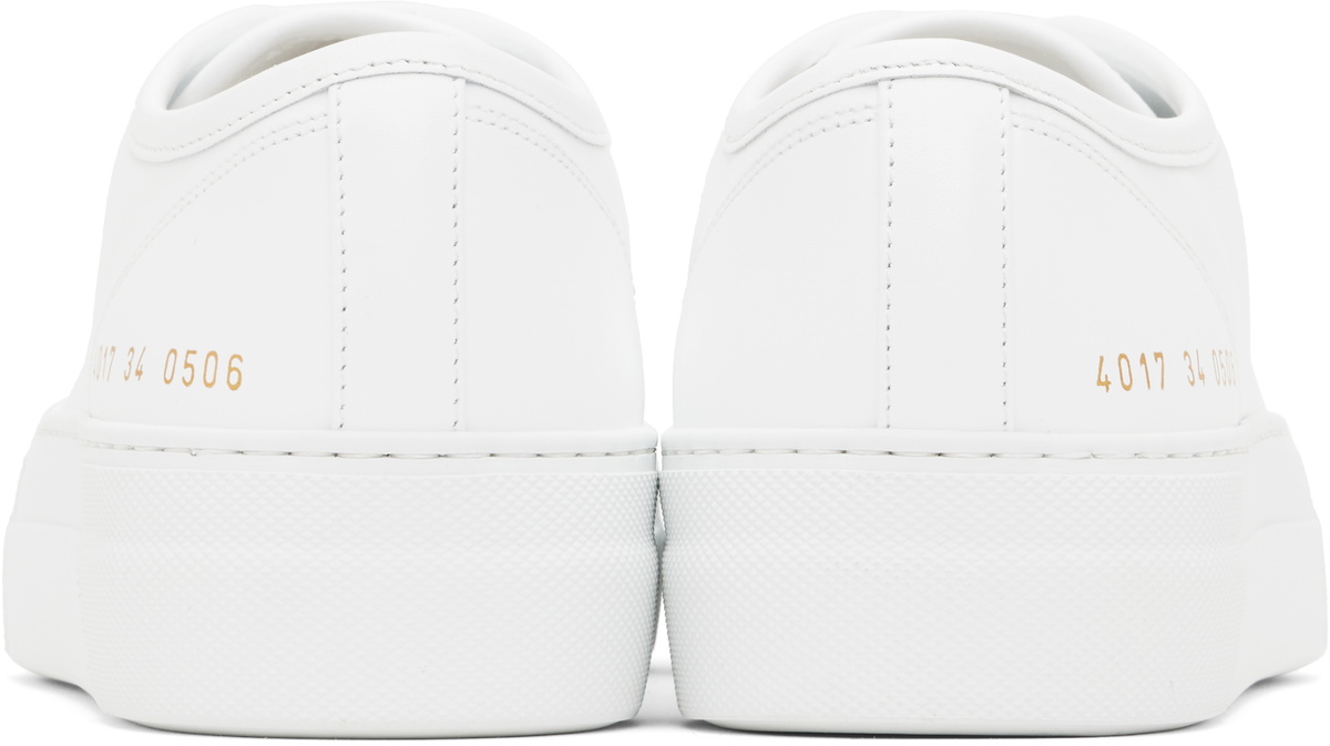Common Projects White Tournament Low Super Sneakers