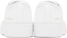 Common Projects White Tournament Low Super Sneakers