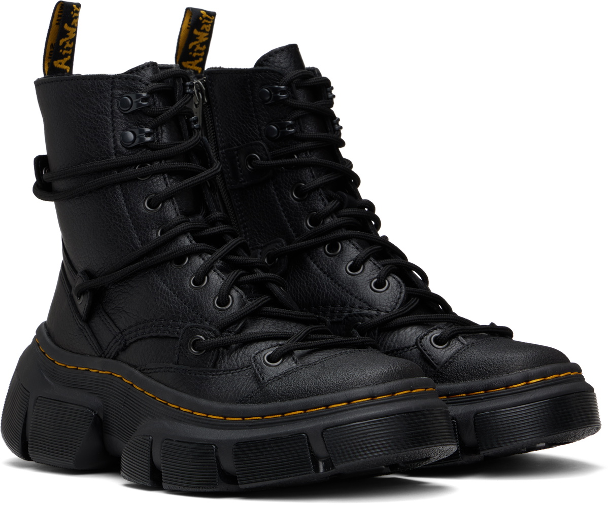 Dr. Martens Black DMXL 8-Eye Leather Boots Dr. Martens