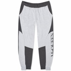 Alexander McQueen Men's Patchwork Sweat Pant in Grey/Charcoal/Black