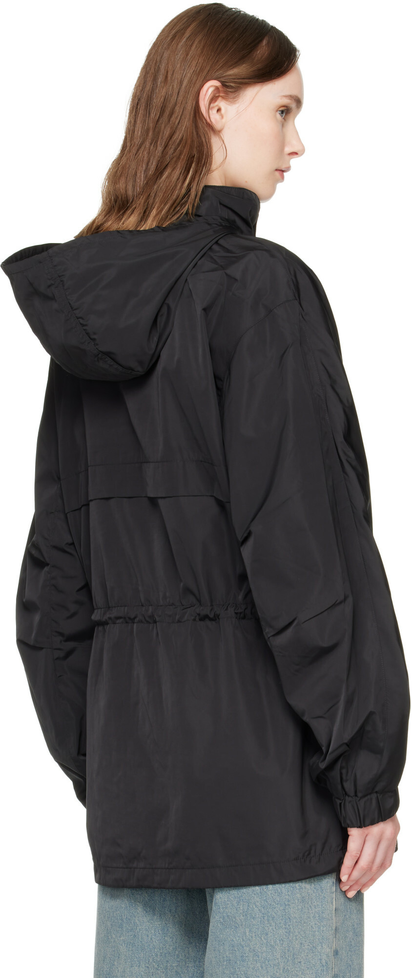 A.P.C. Black Valery Windbreaker Parka Jacket