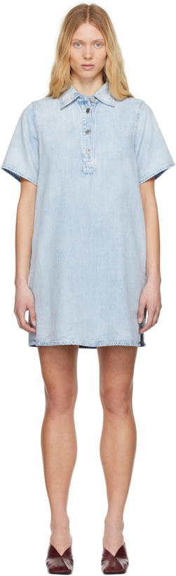 Photo: rag & bone Blue Ultra Featherweight Jocelyn Denim Minidress
