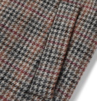 Barena - Shearling-Trimmed Houndstooth Wool Jacket - Gray