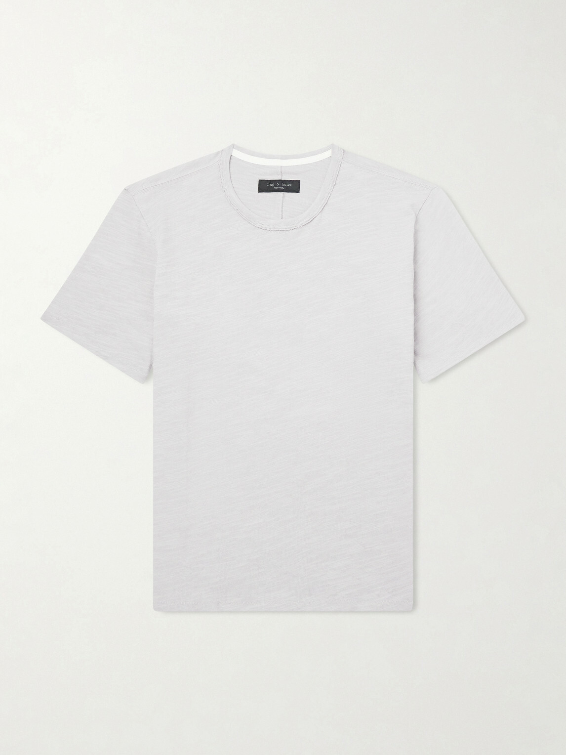 Rag & Bone - Flame Cotton-Jersey T-Shirt - Gray