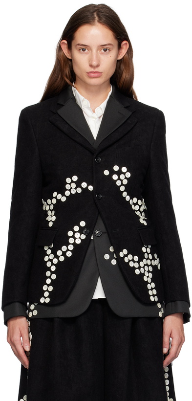 Photo: Comme des Garçons Homme Plus Black Layered Blazer